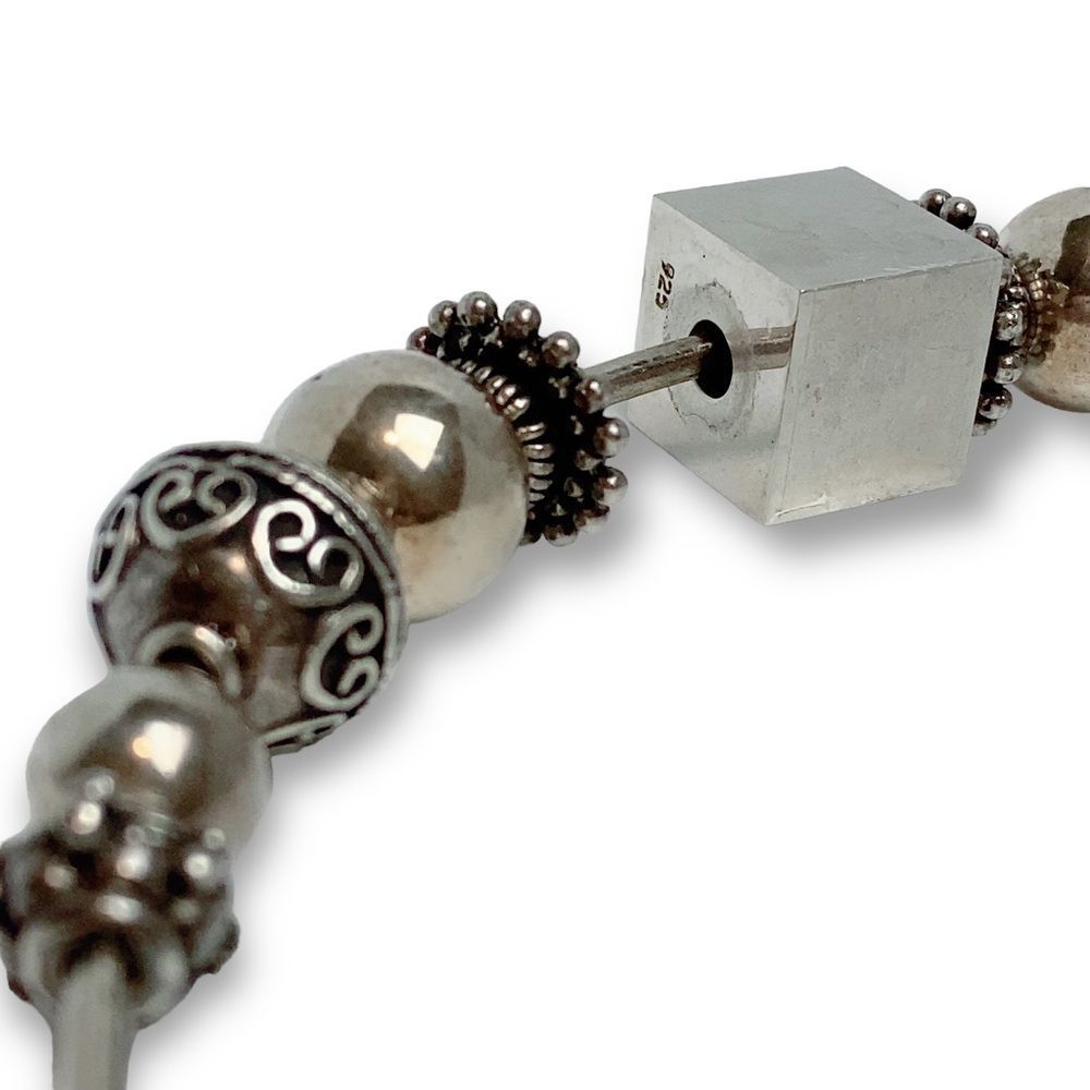 Mexican 925 Solid Sterling Silver Collar Like Cho… - image 5